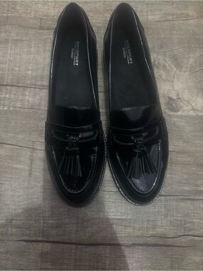 Rockport Black Patent Tassel Women’s Loafers